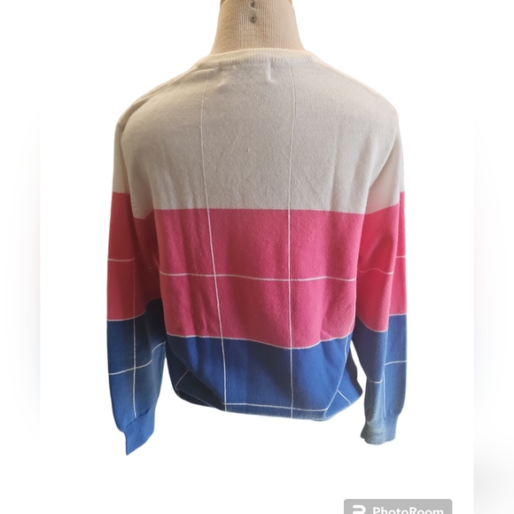 Vintage lady la mode pullover v-neck sweater - Picture 4 of 5